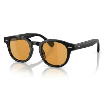 Lunettes de Soleil Moscot LEMTOSH SUN Noires et Orange