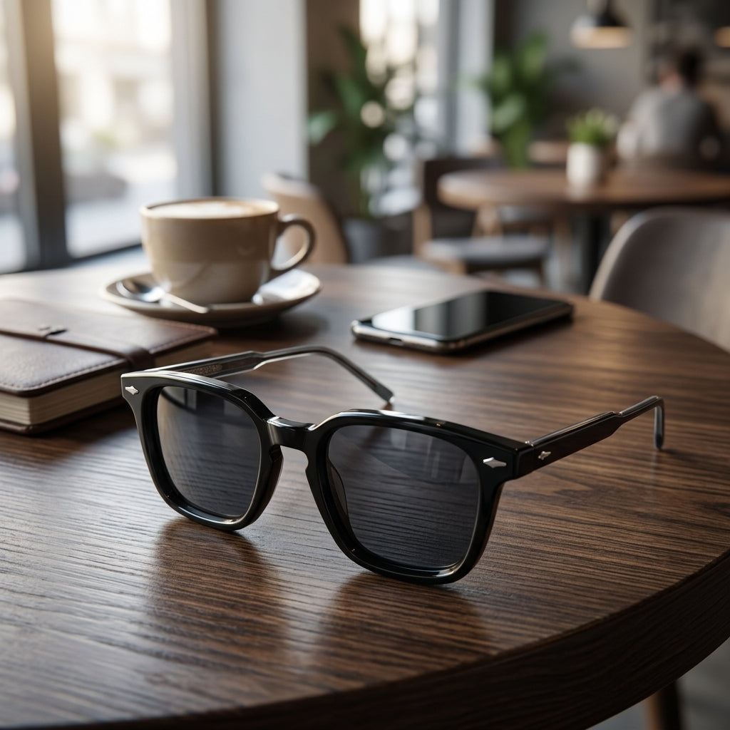 Lunettes de Soleil Carrées Montblanc 7705 Noires
