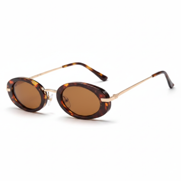 Lunettes de Soleil Ovales – Monture Écaille Chic & Look Tendance