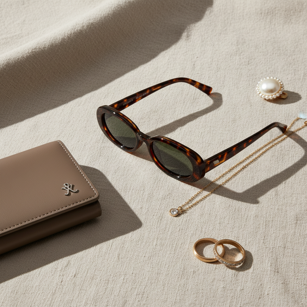 Lunettes de Soleil Ovales – Écaille de Tortue