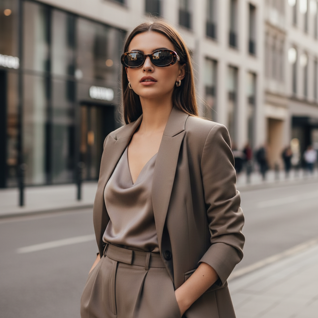 Lunettes de Soleil Ovales – Écaille de Tortue